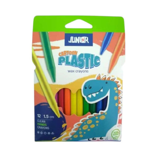 Picture of JUNIOR CRAYONS PLASTIC X12